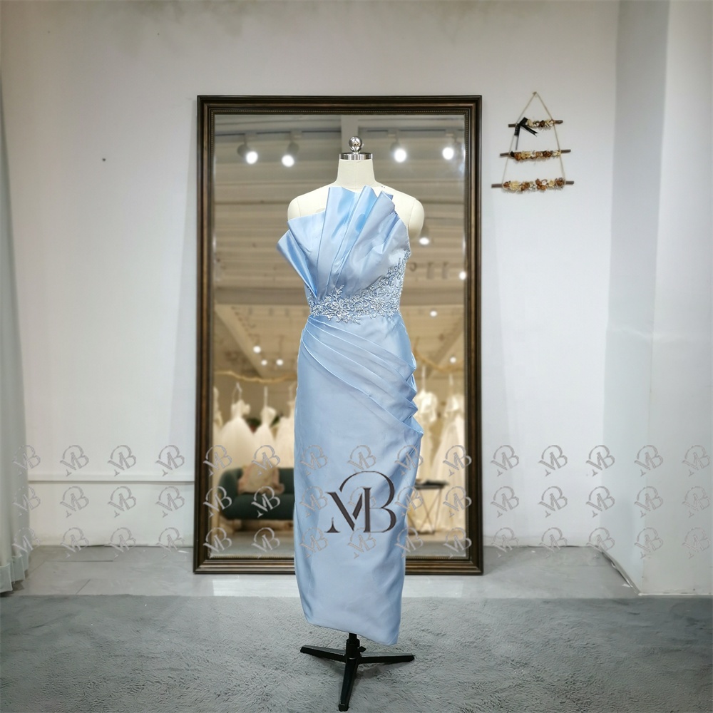 Mily Bridal LDC6573 Strapless Evening Dresses 2023 with Detachable Skirt Evening Dresses Women Lady Elegant Beaded Waistline