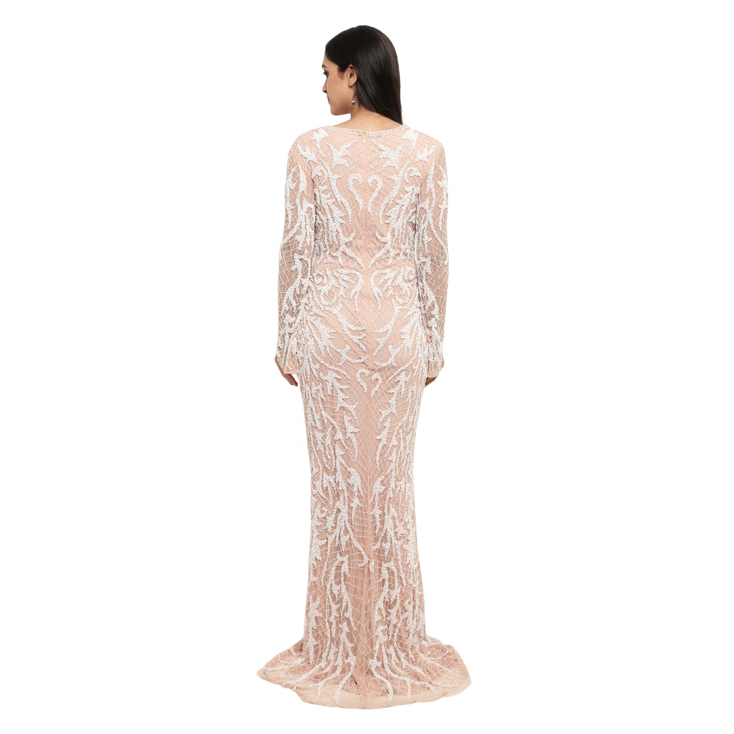 Long Sleeve Club Evening Dress 2021 Latest Design Women Dress Gown