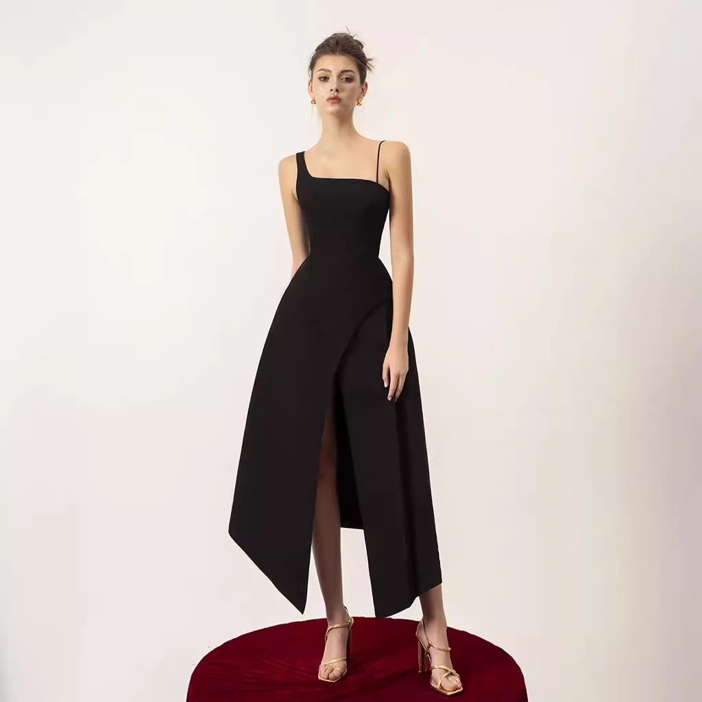 Elegant Flowy Dress  S M L Casual Sleeve Dress New Fashion Womens Summer Midi Dress